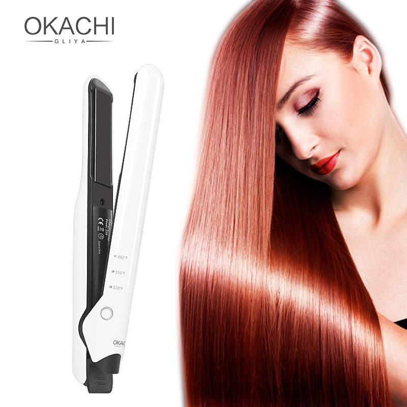 okachi欧卡姿无线直发夹板卷发器直卷两用烫发发夹卷