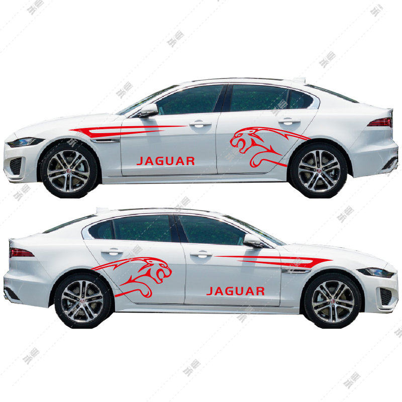 豹子捷豹网红拉花汽车个性改装装饰车身霸气汽车装饰贴