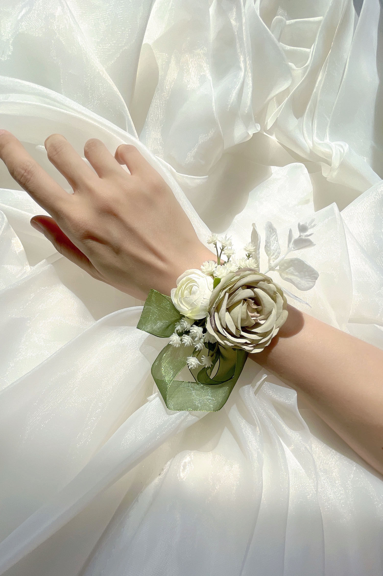 森系襟花新娘韩式唯美手腕胸花婚礼手花伴娘手腕花