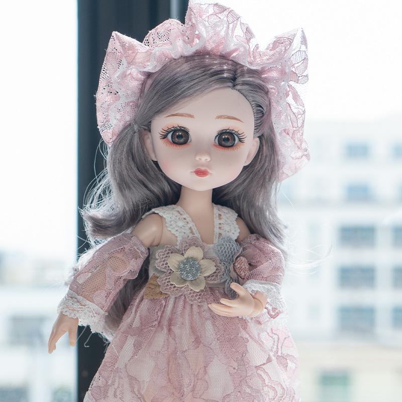 珍娜小公主30cm换装精致娃娃公仔儿童女孩芭比娃娃