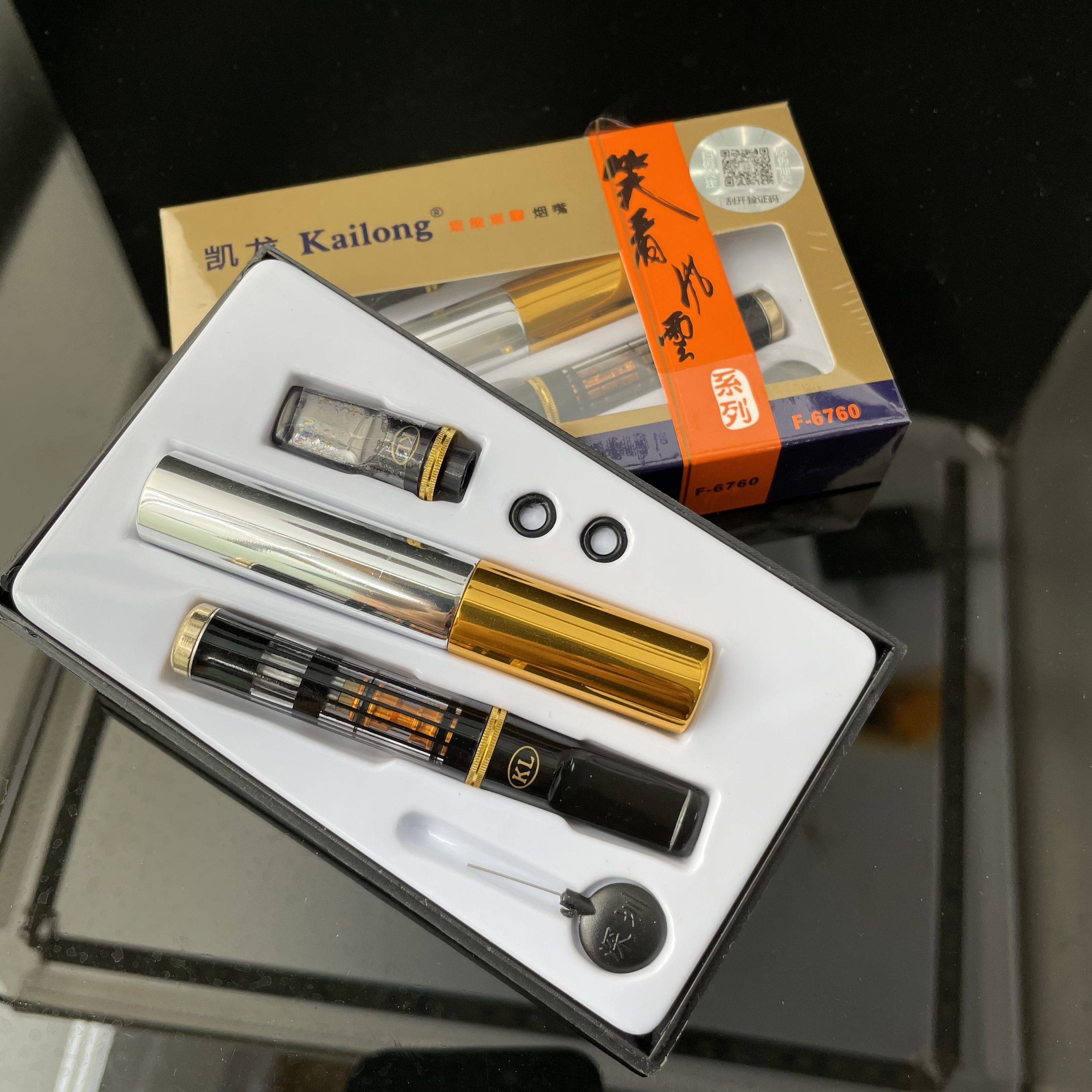 凯龙烟嘴官方正品健康f6760拉杆清洗型一小盒装烟嘴