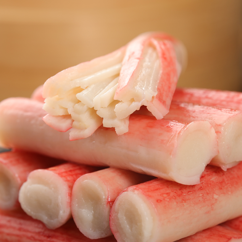 海欣蟹味水产肉棒炸串寿司火锅手撕蟹棒健身蟹棒