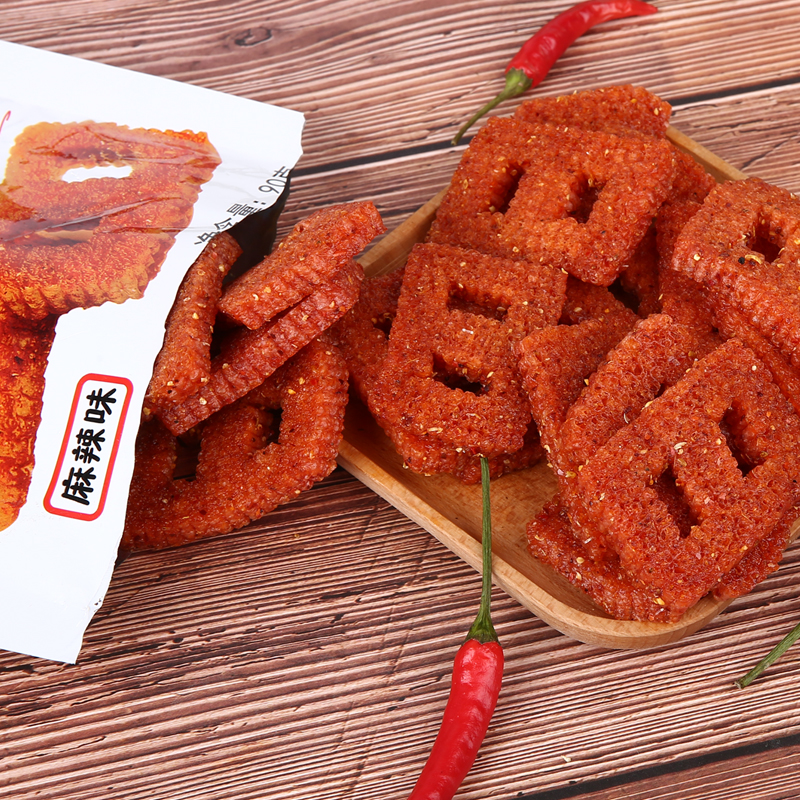 齐辉牛鼻子老式辣条8090童年儿时回忆零食经典面筋制品