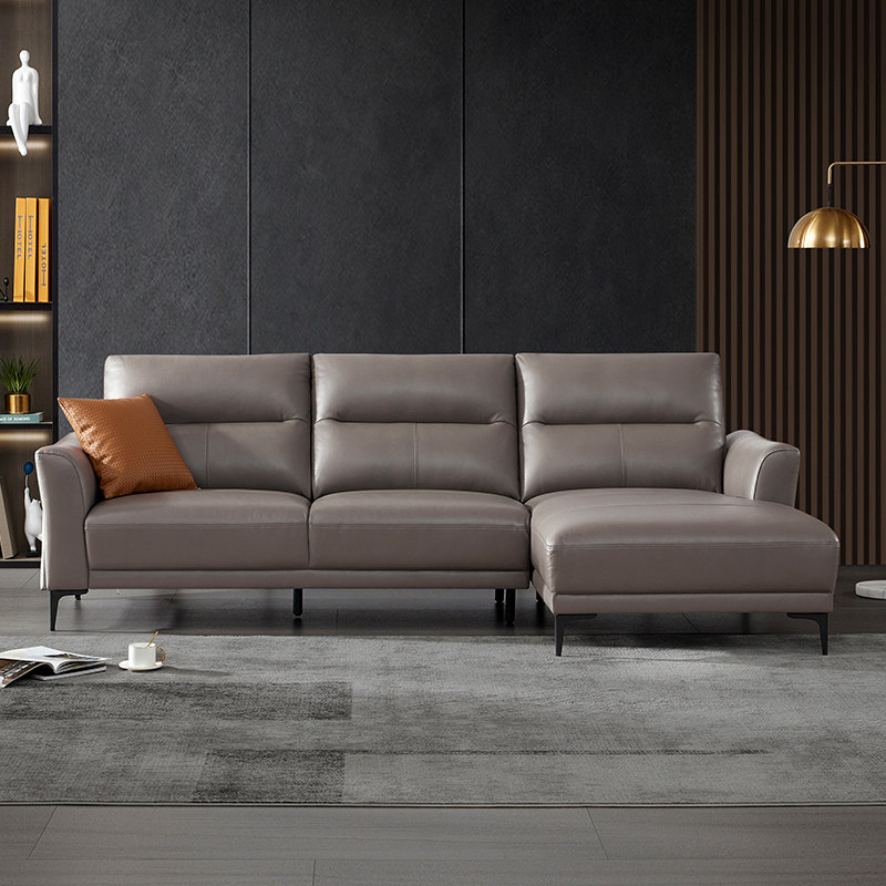 顾家家居都市现代轻奢真皮沙发头层牛皮简约沙发沙发客皮艺沙发