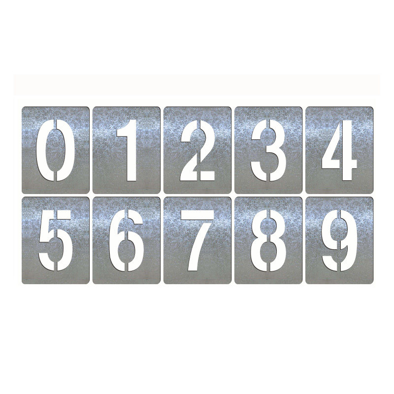 模板喷字镂空数字空心字模模具az字母刻字广告牌