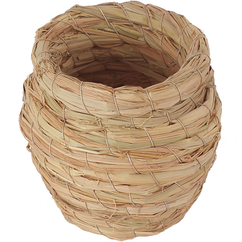 草编鸟窝鸟巢玄凤虎皮牡丹鹦鹉八哥珍珠鸟繁殖箱保暖草窝鸽子用品