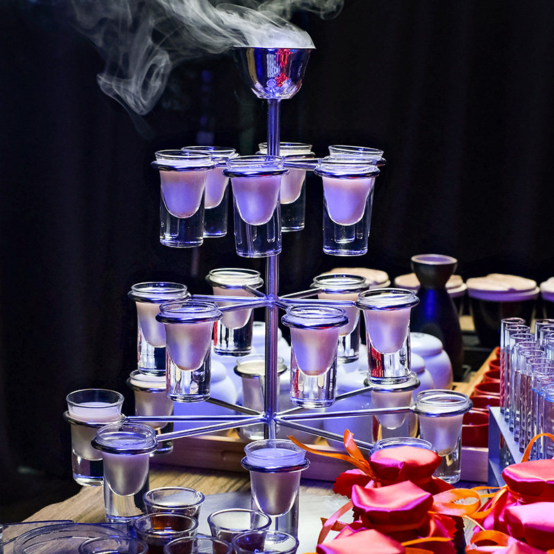 贰麻酒馆酒具斗酒陶瓷套装二麻试管古风鸡尾酒异形