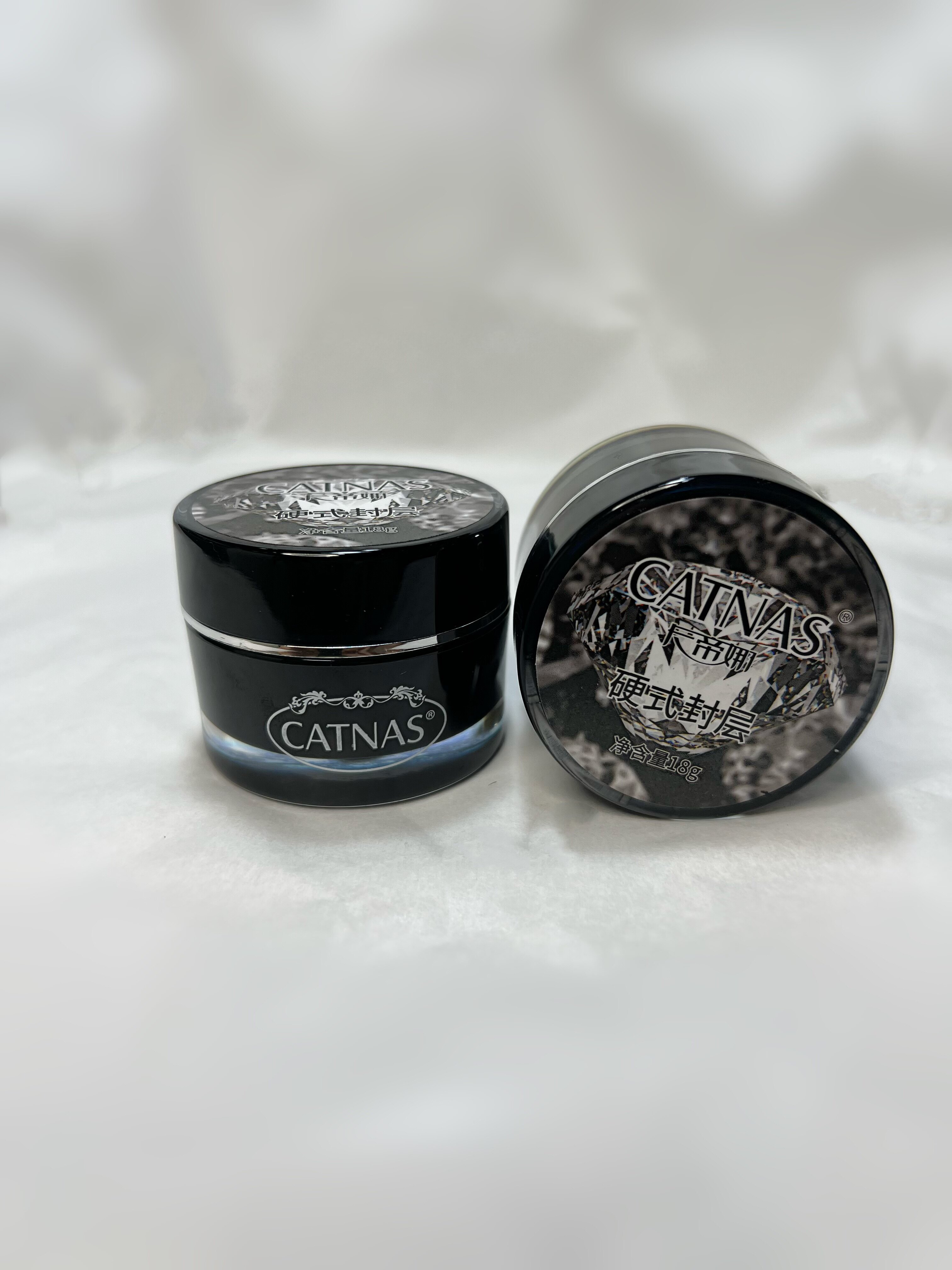 catnas卡帝娜3d免洗硬式封层美甲钻饰包边立体甲油胶