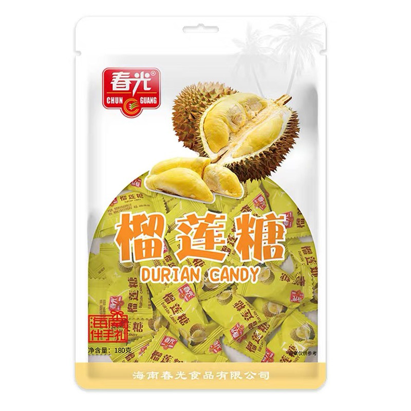 海南特产春光榴莲180g硬糖糖果香浓喜糖儿童节传统糖果