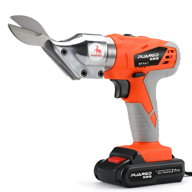 电动剪刀铁皮充电式锂电金属板彩钢瓦金刚网皮革裁布不锈钢手持式