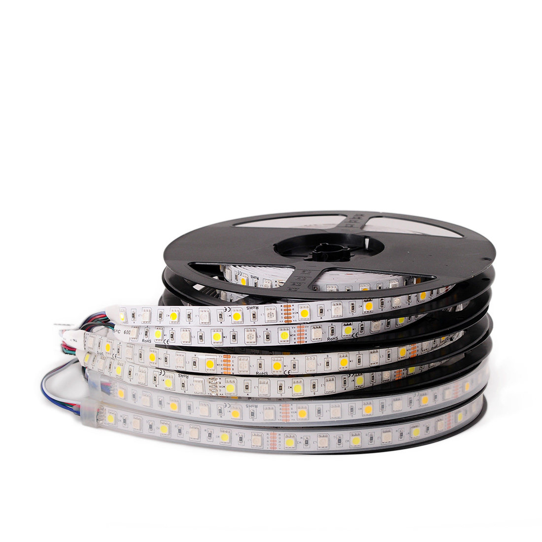 热卖正白12v每米白光rgb贴片5050灯带rgbwled灯带