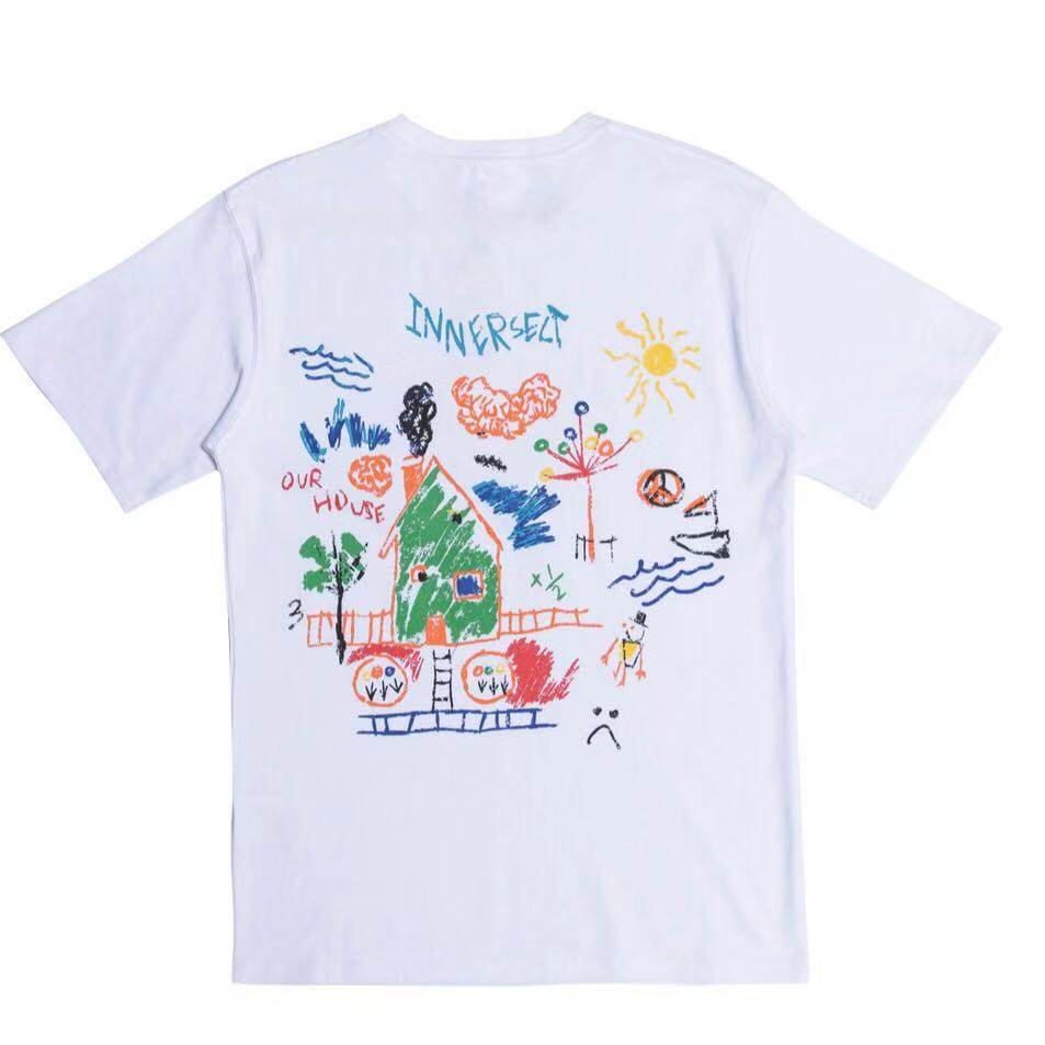 现货innersect展会限定funhousetee涂鸦短袖男女t恤