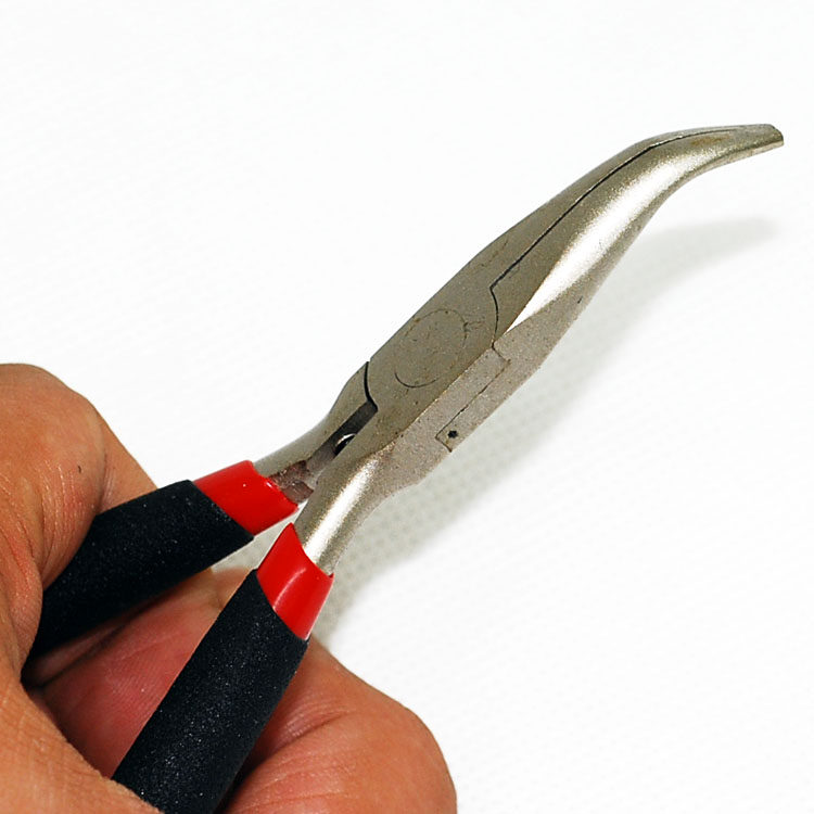 飞鹿工具镍铁合金无牙弯嘴钳弯咀钳电子钳珠宝钳98-518