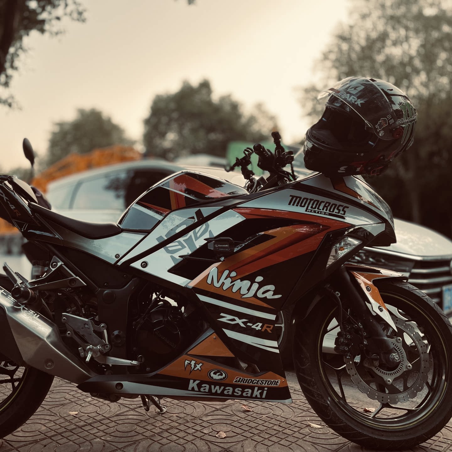 川崎忍者ninja250贴花改装全车防水加厚水晶贴膜贴纸