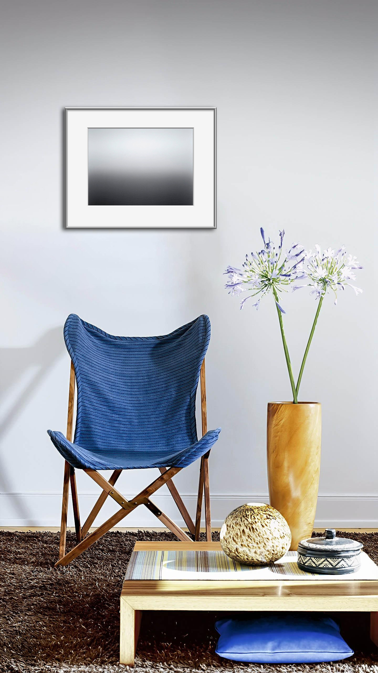 本博黑白风景摄影装饰画工作室客厅极简现代相框相框