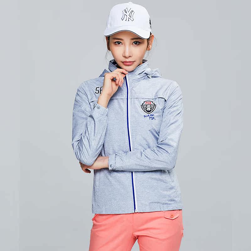 韩国代购高尔夫服装pgr品牌女士春秋款高尔夫上衣 外套