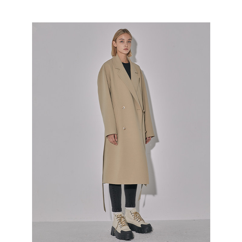 basichouse百家好2022早春新款商场同款时尚大衣风衣