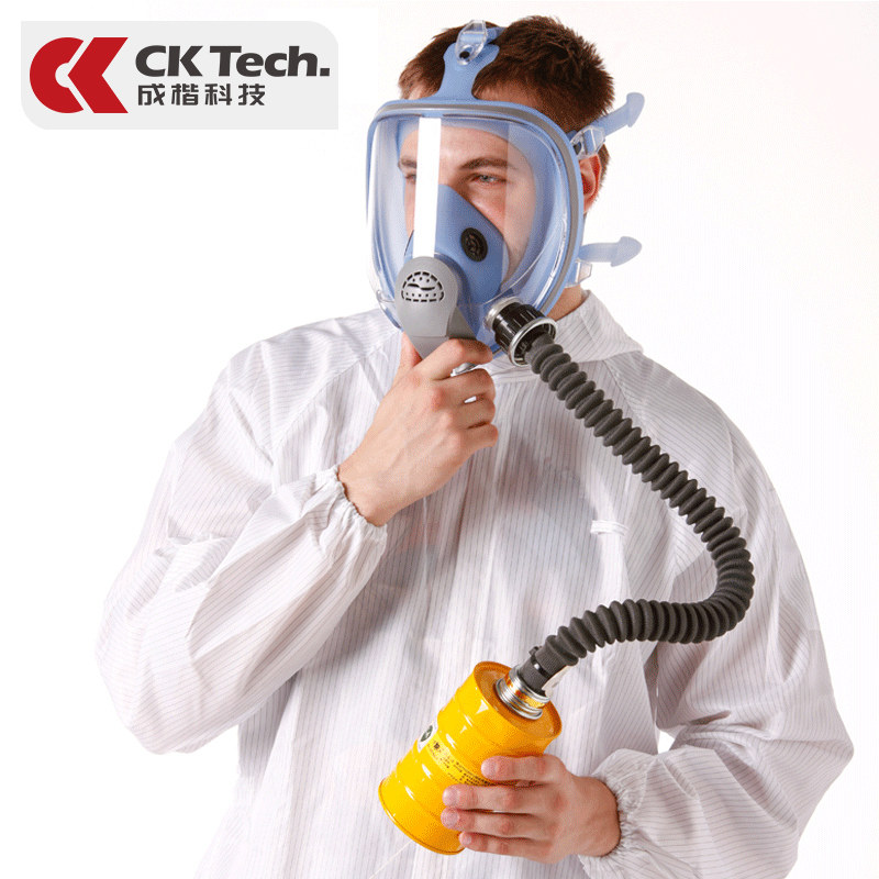 全封闭防毒面具全面罩导管过滤罐防酸防喷漆化工防尘面罩护全脸的
