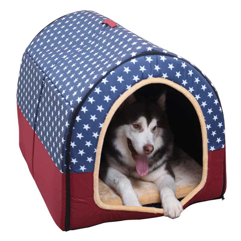 狗窝大型犬冬天保暖可拆洗房子型狗狗四季通用窝