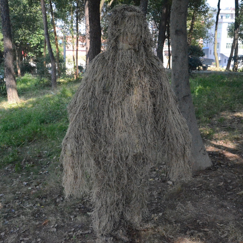伏地吉利极地绝地求生草地儿童雪地吃鸡草衣吉利服