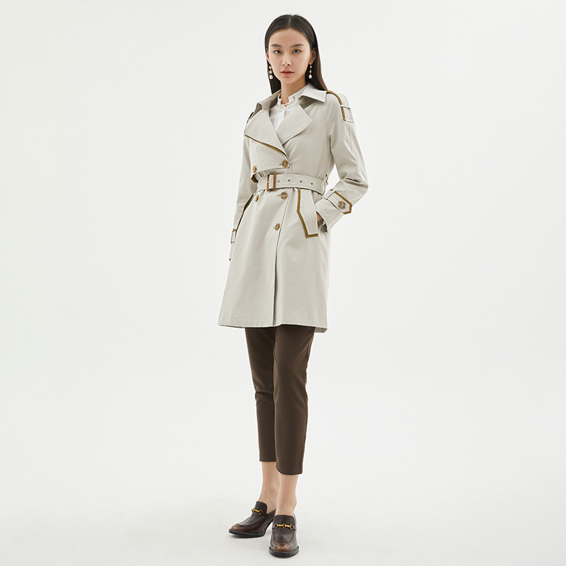 水云间风衣女中中长新款春秋秋季垂感英伦风小个子风衣