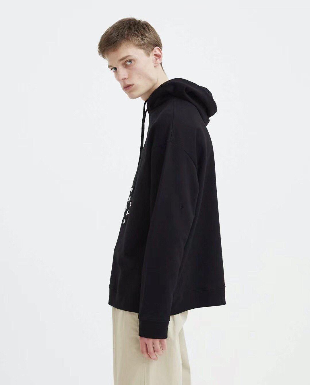 正品现货rafsimons20年新款男女同款贴布带帽卫衣16419003