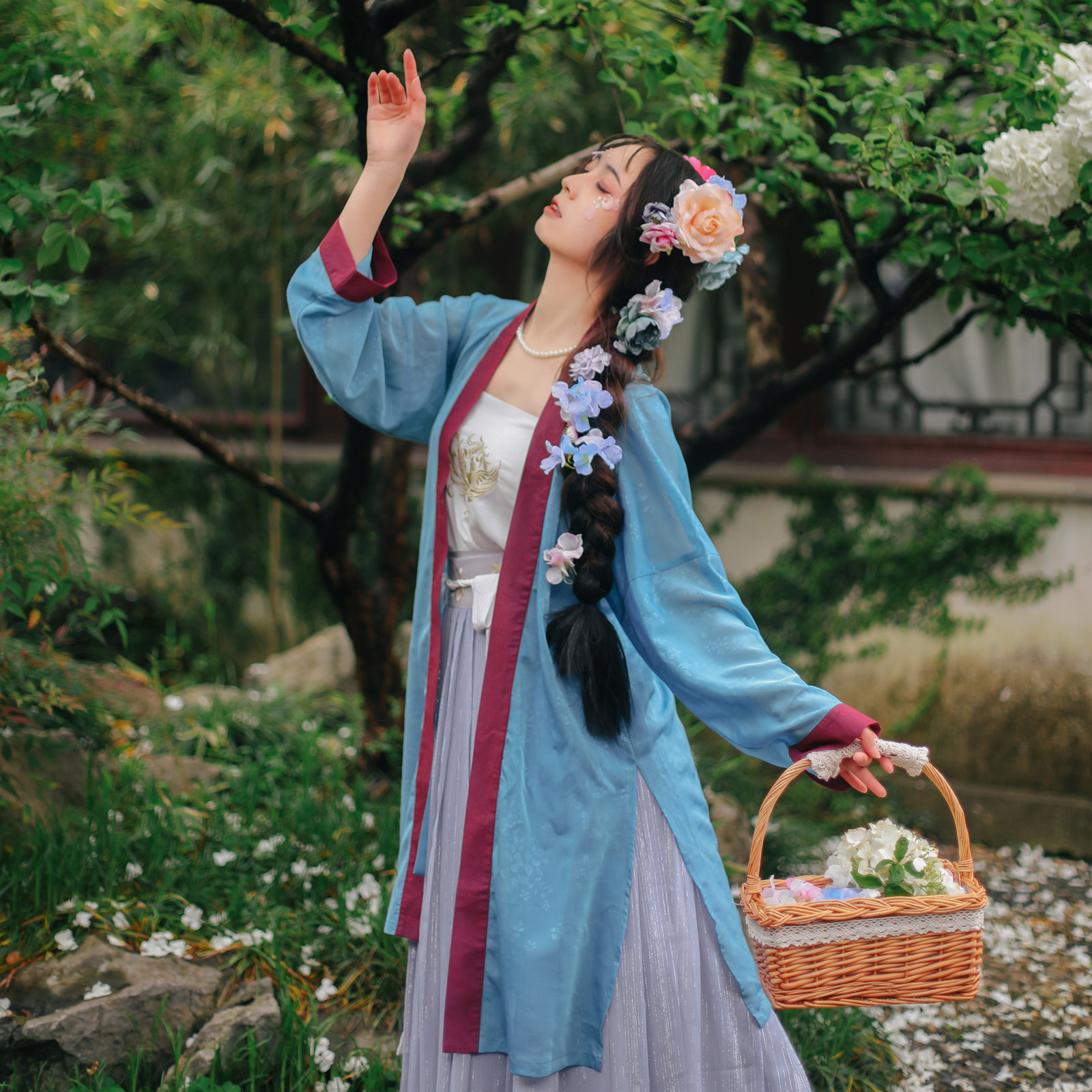 夏女士汉服雪纺防晒衣薄日常直领对襟长衫宋制褙子撞色中国风长衫