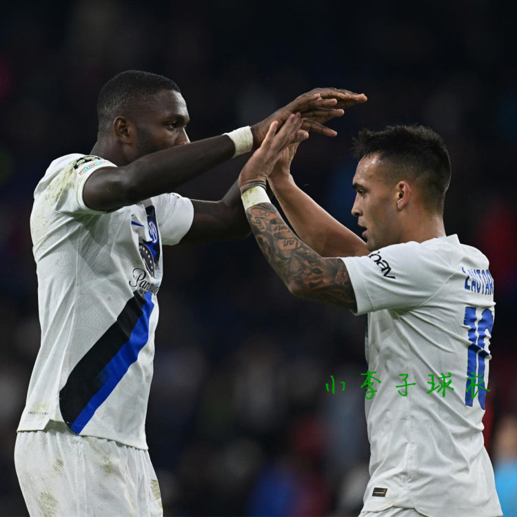 正品意甲国际米兰球衣10号劳塔罗2324球员版国米客场巴雷拉足球服