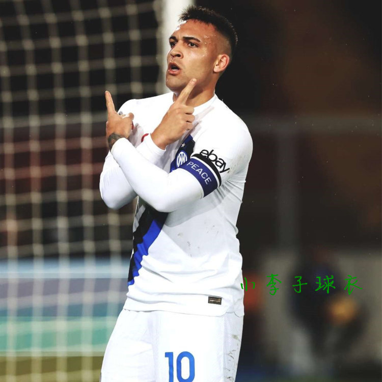 正品意甲国际米兰球衣10号劳塔罗2324球员版国米客场巴雷拉足球服