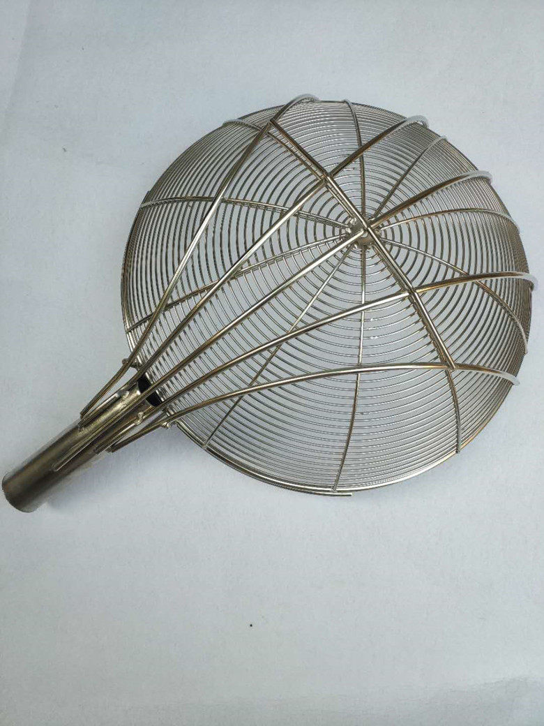 笊篱五托加粗特大号不锈钢头漏工厂食堂炸篱捞篱漏勺