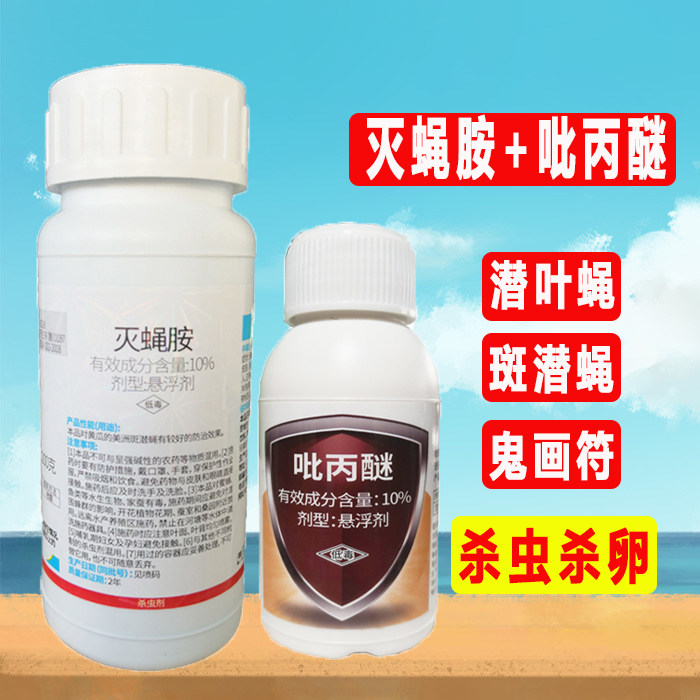 灭蝇胺吡丙醚斑潜蝇潜叶蝇杀虫药画符虫卵苹果树杀虫剂