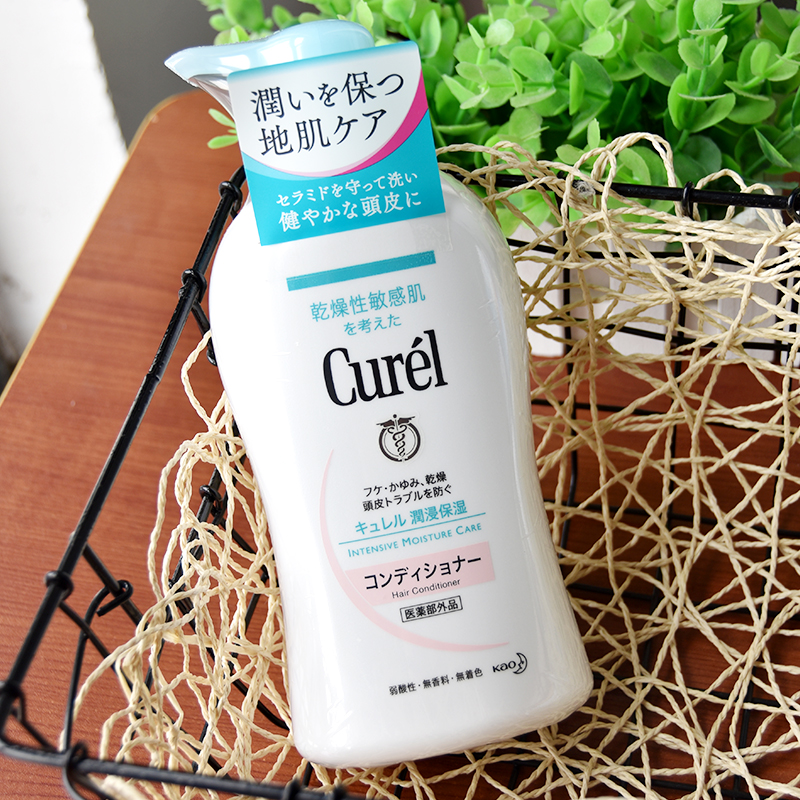 保税区日本花王curel珂润润润保湿洗发水护发素瓶装洗发水