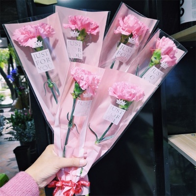 康乃馨女神节单枝1朵公司团购鲜花店速递同城单支鲜花速递同城