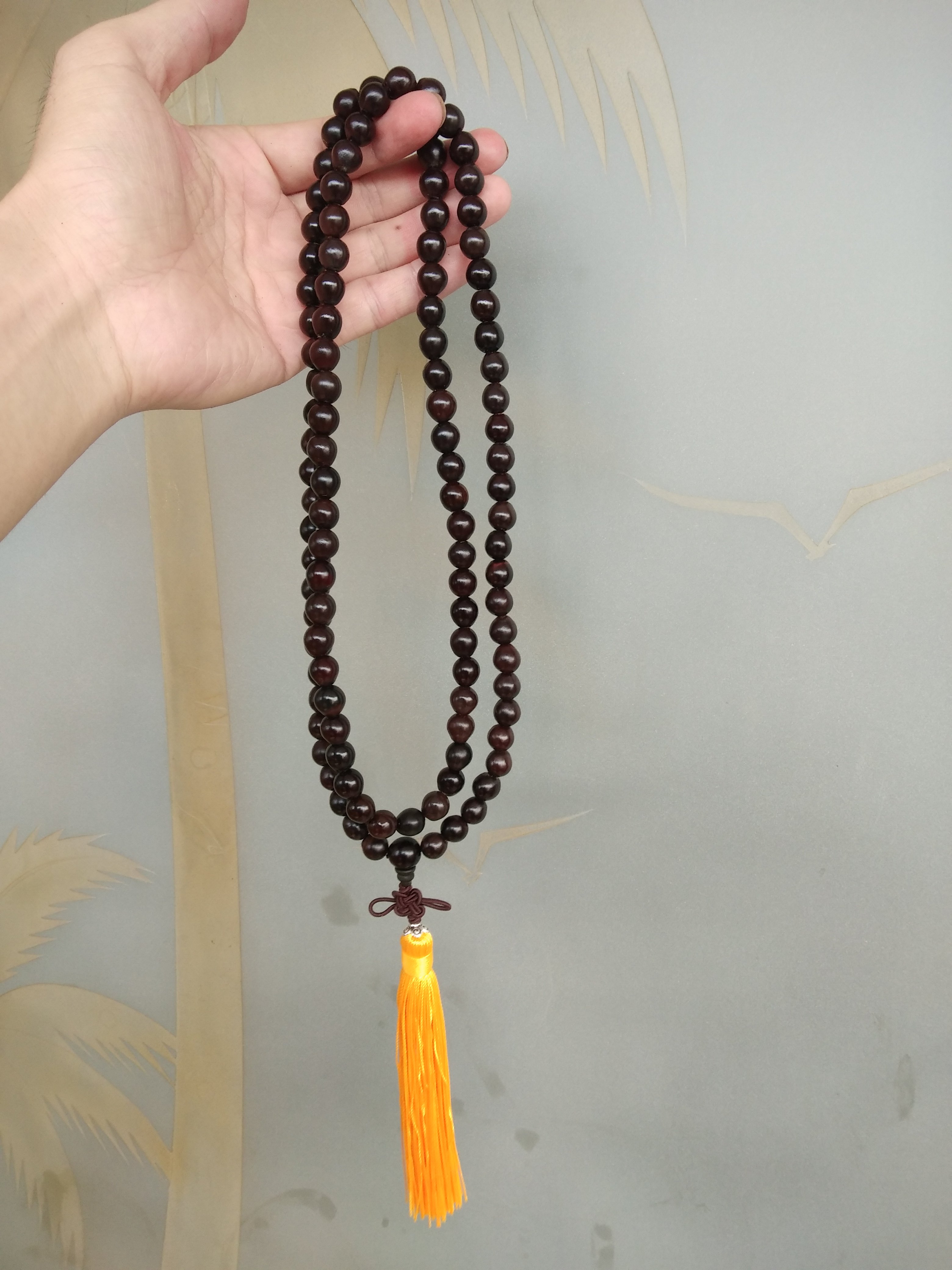 野生无患108颗长串佛珠10mm11mm12mm15mm木患老籽念珠包邮佛珠