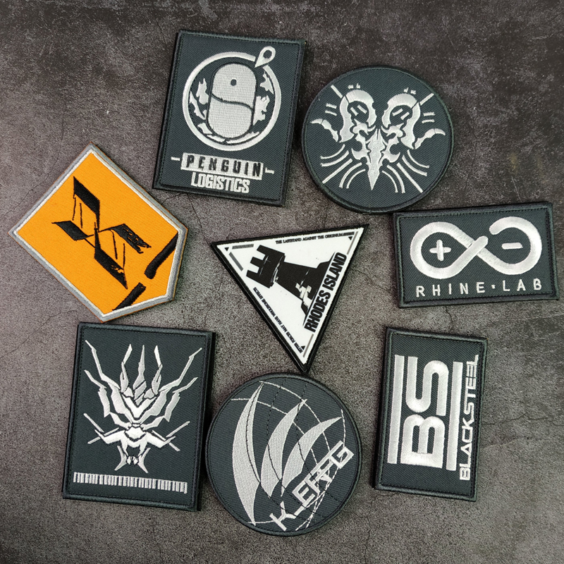 贴章明日方舟刺绣魔术整合运动臂章龙门近卫局贴章