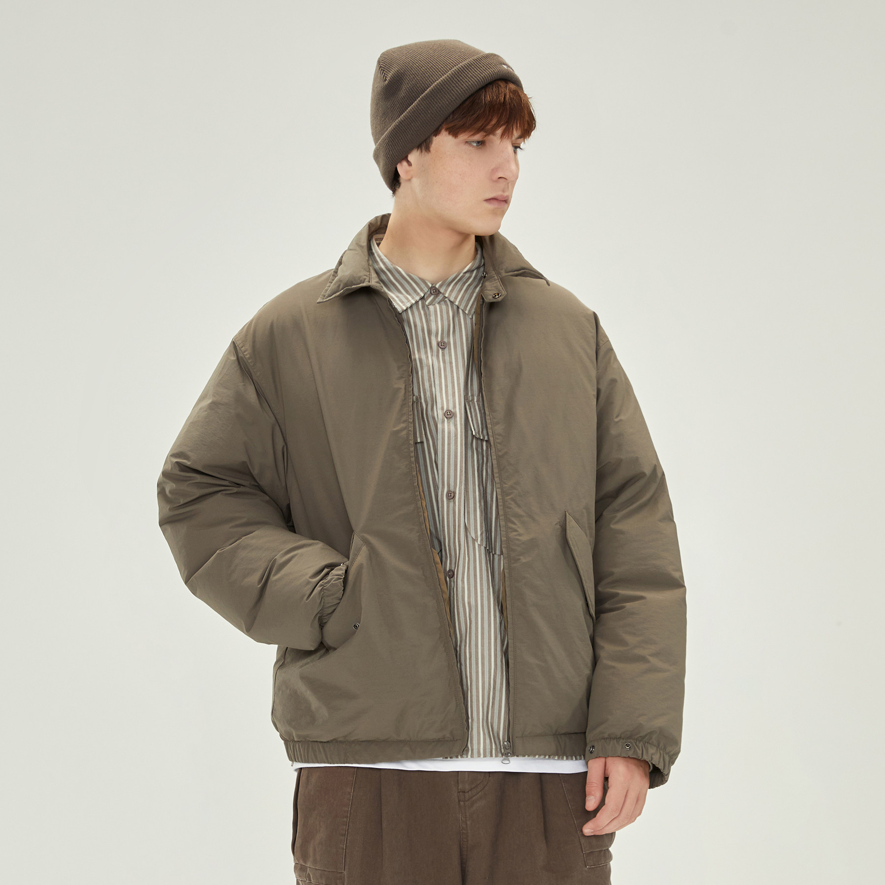 nothomme日系羽绒服短款厚外套加厚冬季潮牌面料环保羽绒服