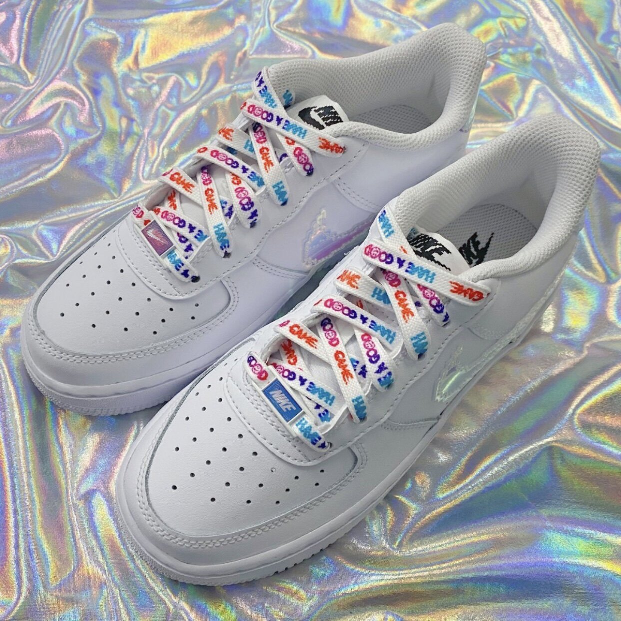 nikeairforceaf1low电竞镭射果冻女子休闲板鞋