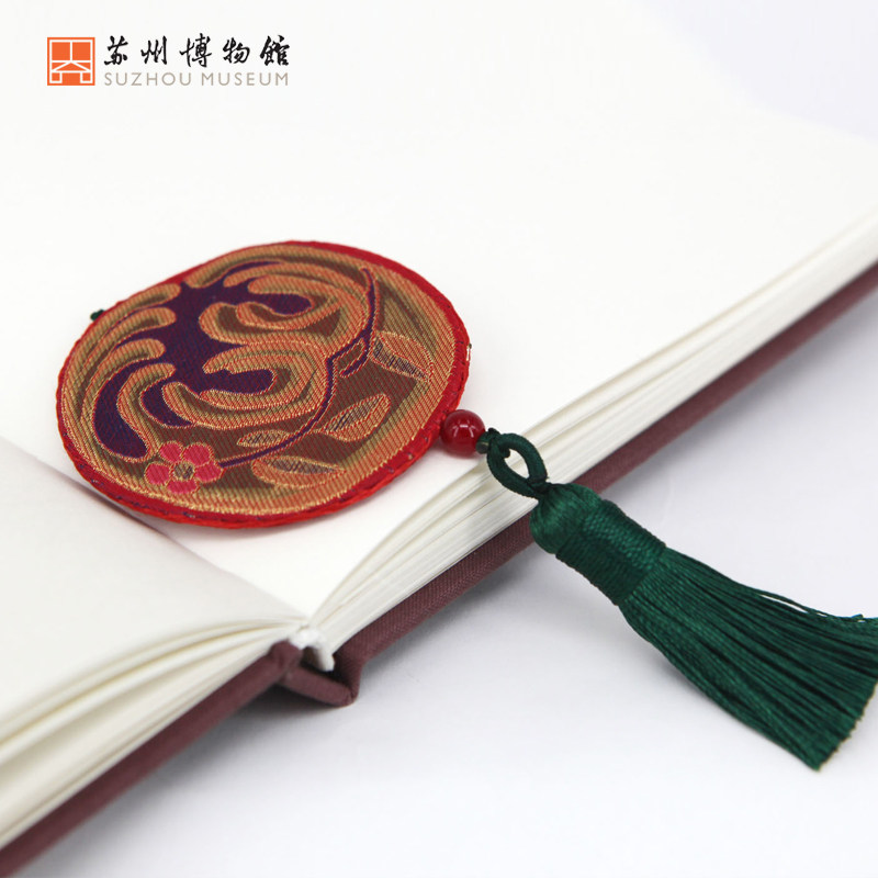 苏州博物馆非遗古法手工宋锦书签传统工艺纳米防水书签