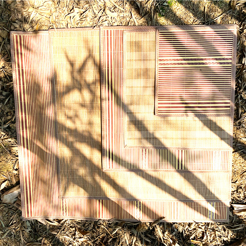 青竹席竹纤维软凉席竹编晒席榻榻米席子四季泰迪狗窝竹片地垫垫子