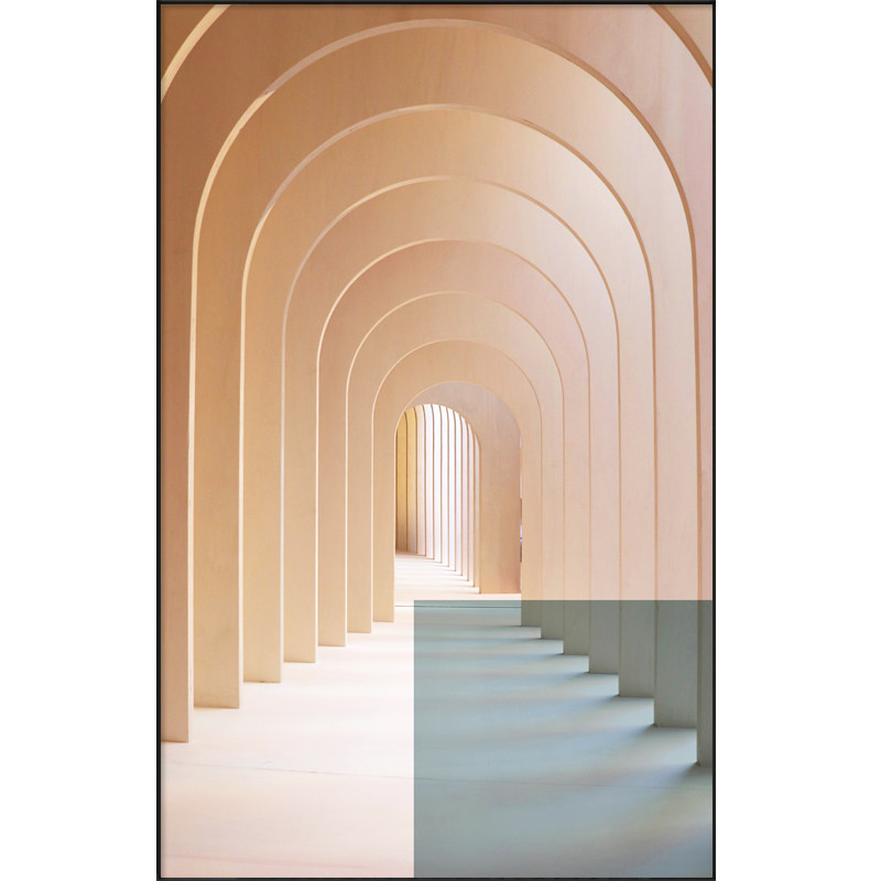 入户玄关装饰画空间长廊现代客厅视觉延伸建筑现代装饰画