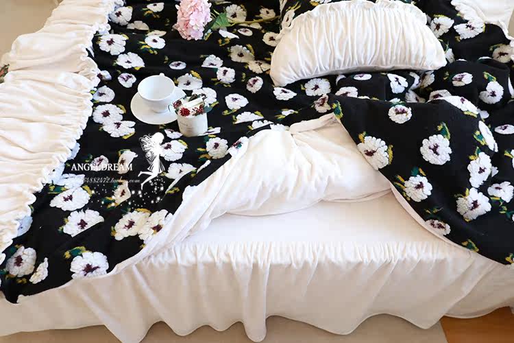 温暖进口欧美欧美时时光感觉柔和色调秋冬超柔床品套件