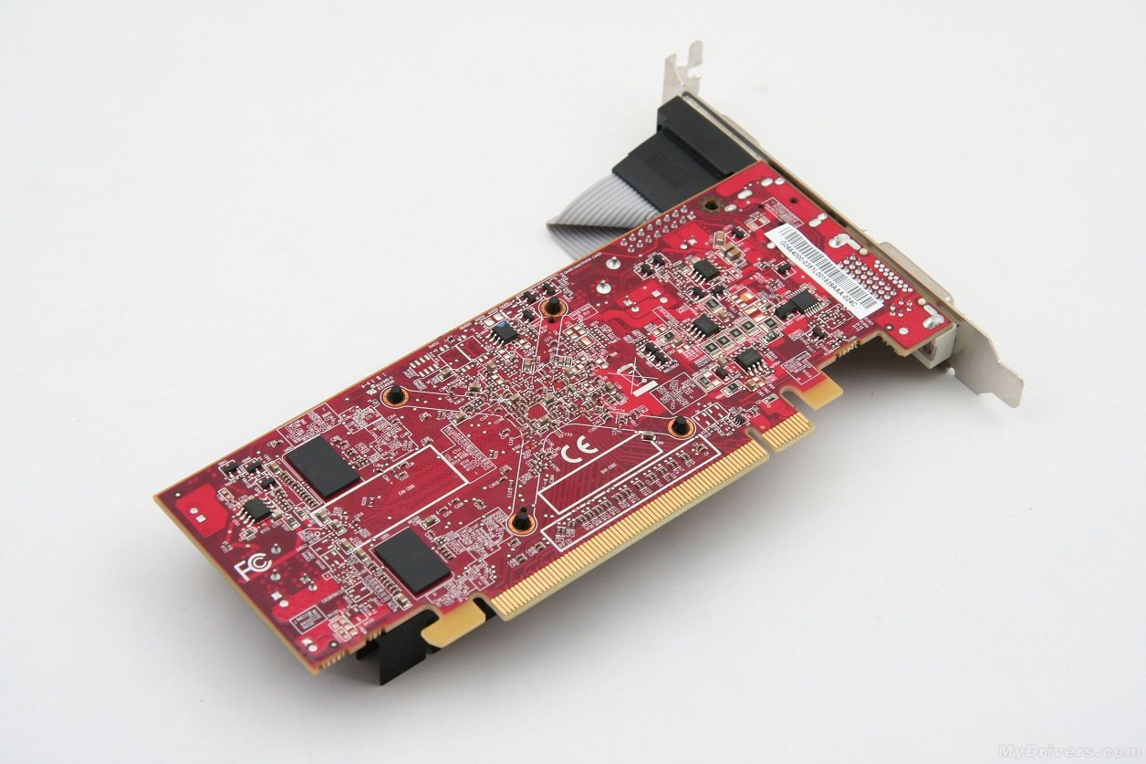 拆机迪兰恒进hd6450绿色色版2g64bd3pcie显卡显卡