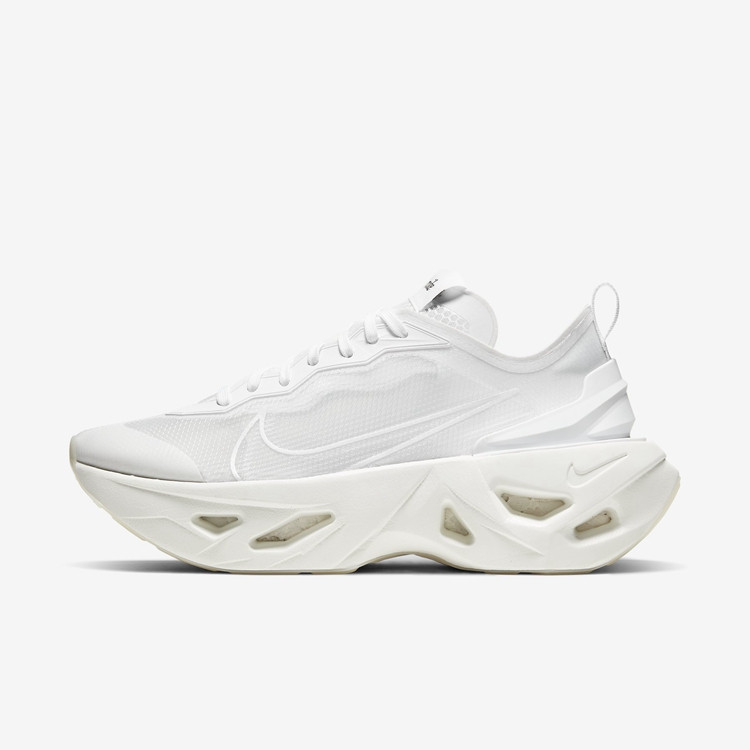 nikezoomvistagrind女子纯白蝉翼透明鞋身厚底运动休闲鞋