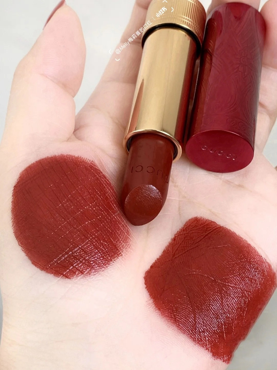 gucci古驰2021新年限定圣诞新品口红红管保湿滋润唇膏50551325