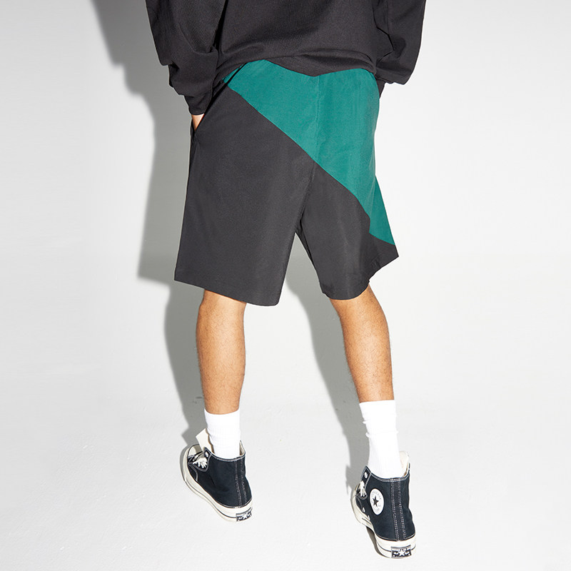 phew拼接休闲短裤colorblockcasualshorts休闲裤