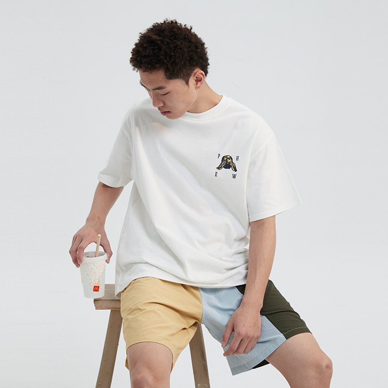 phew人脸印花短袖恤男夏季2021新款潮牌情侣装t恤