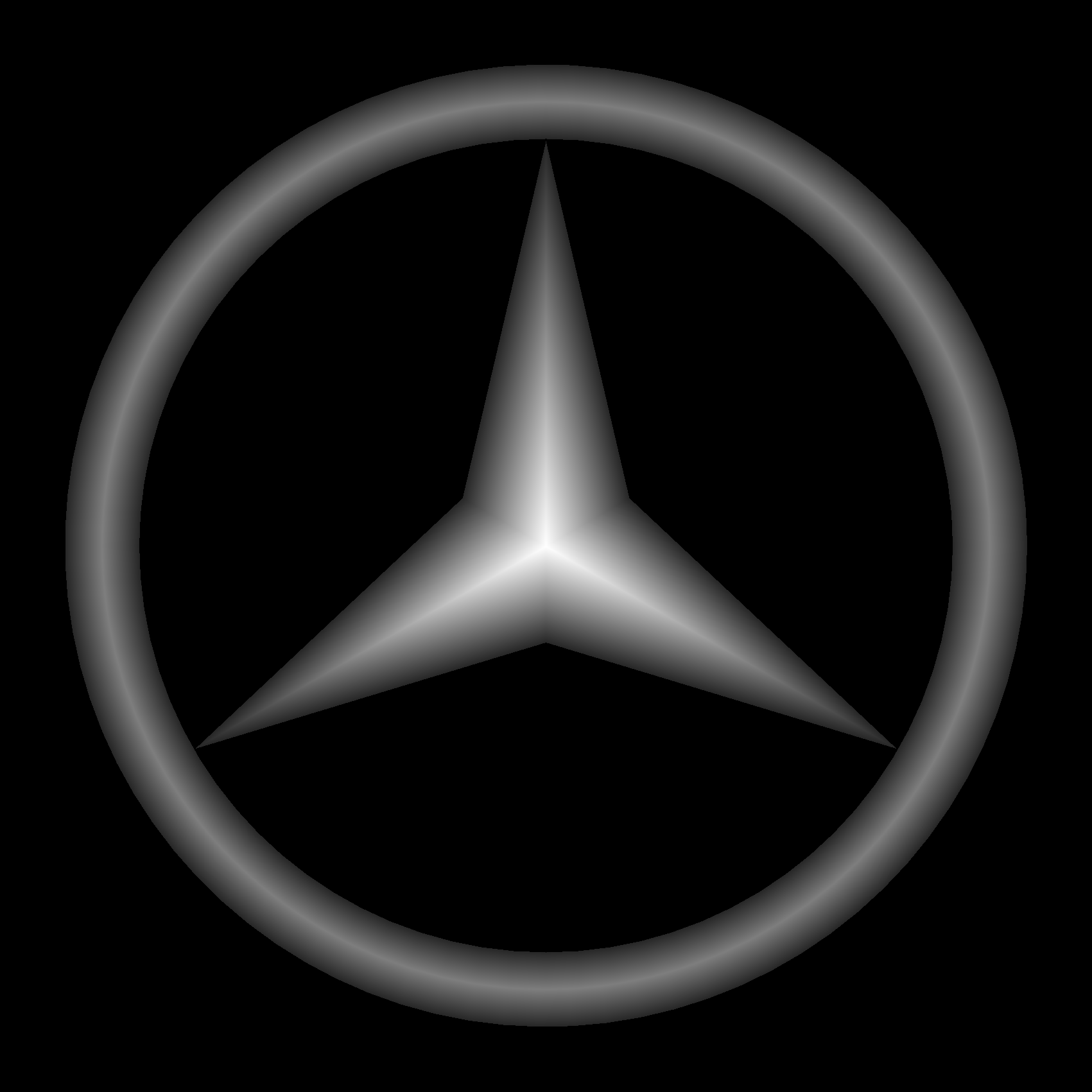 jd精雕浮雕灰度bmp奔驰汽车标志挂件木雕设计素材