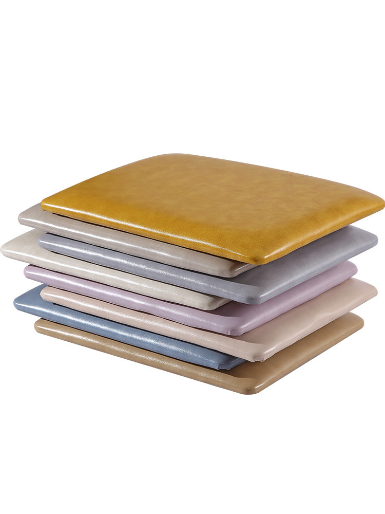 定做卡座软包鞋柜皮垫换鞋榻榻米飘窗靠背牛角椅垫