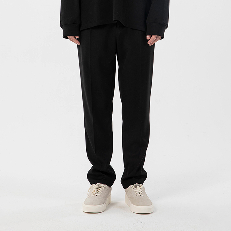 CLIMAX VISION纯色宽松休闲压褶西装裤直筒垂感西裤长裤百搭潮牌