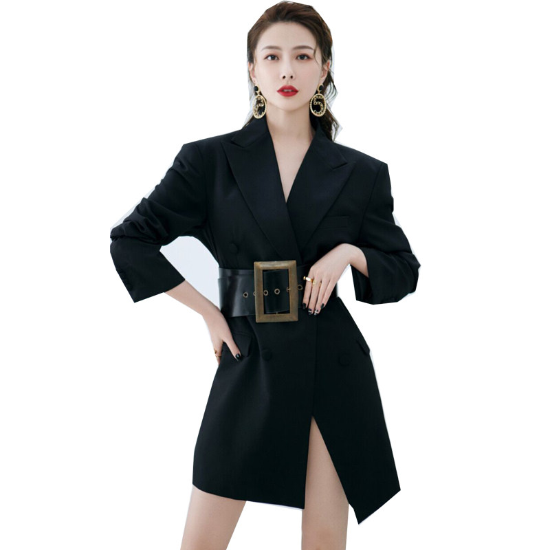 影楼新款个人形象照西装时尚女士杂志风海报西服写真艺术照摄影服